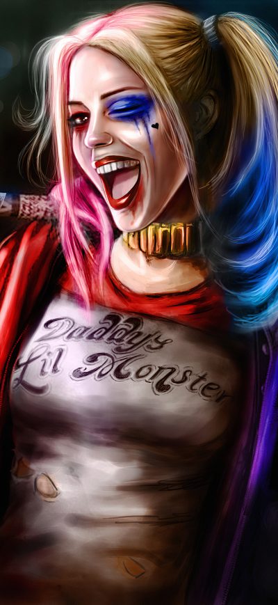 Fond d'écran Harley Quinn Bad Girl sur iPhone