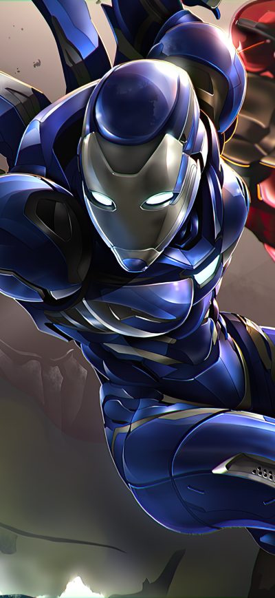 Fond d'écran iPhone Iron Blue Armor