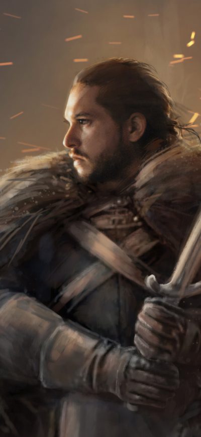 Fond d'écran iPhone Jon Snow Fanartwork