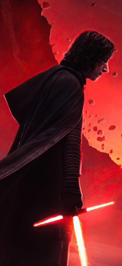 Fond d'écran iPhone Kyloren Star Wars Lightsaber