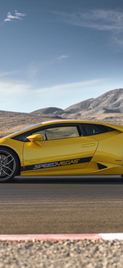 Fond d'écran iPhone Yellow Lamborghini Huracan 8k