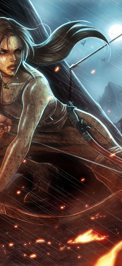 Fond d'écran Tomb Raider Arts sur iPhone