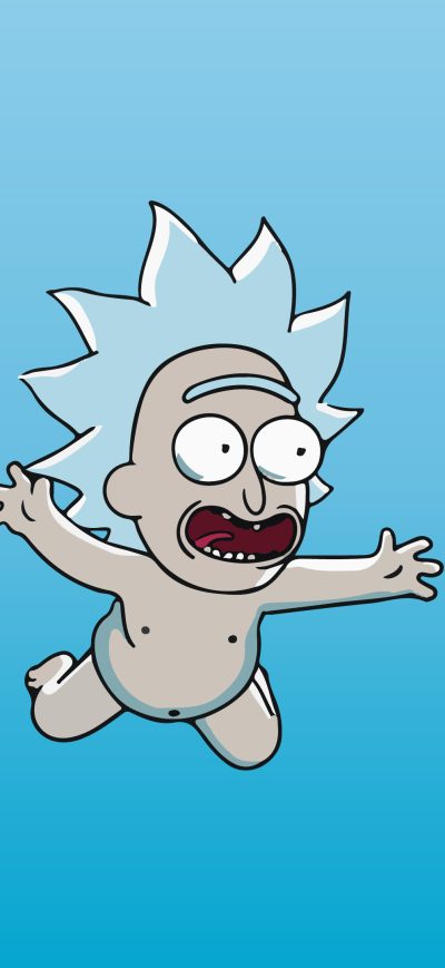 Fond d'écran iPhone Rick Never Mind 4k