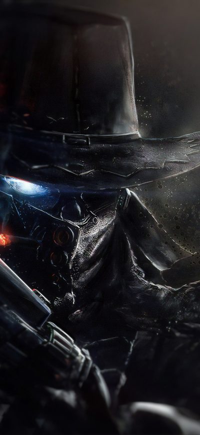 Fond d'écran iPhone Shadow Man With Gun 4k