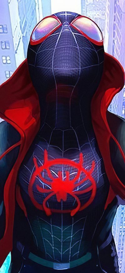 Fond d'écran iPhone Artwork Spiderman Miles Morales