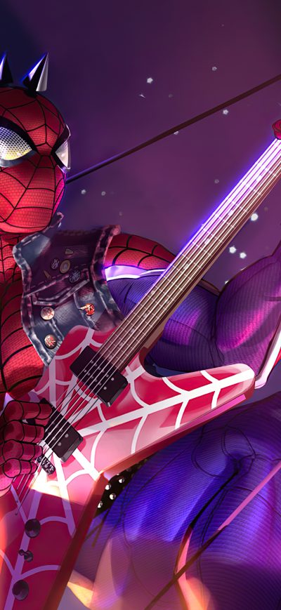 Fond d'écran iPhone Spiderpunk 4k