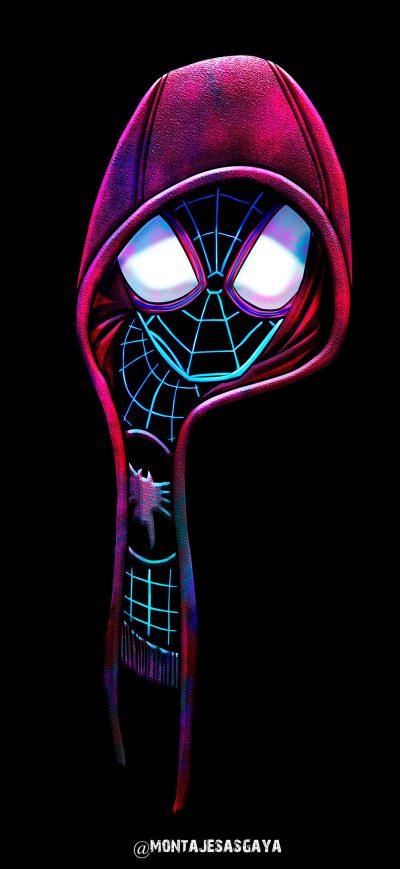 Fond d'écran iPhone Spiderman Dark Illustration 4k