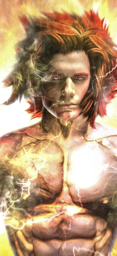 Fond d'écran iPhone Super Saiyan God 5k