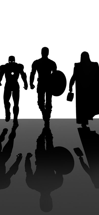 Fond d'écran iPhone Avengers Endgame Minimal