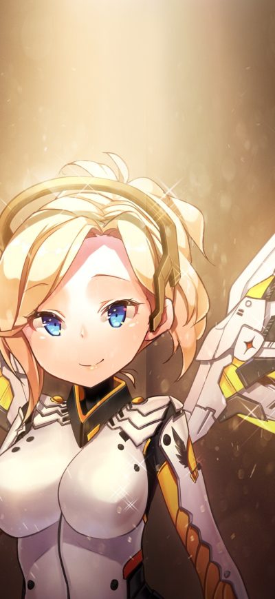 Fond d'écran iPhone Mercy Overwatch Art