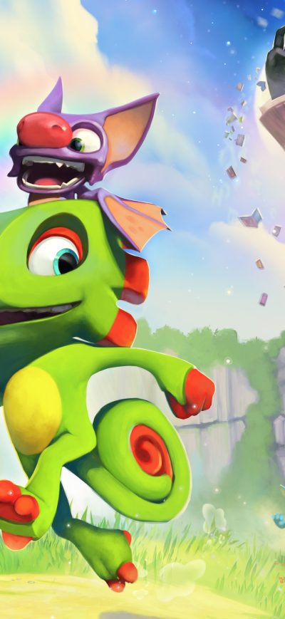 Fond d'écran Yooka Laylee 4k sur iPhone