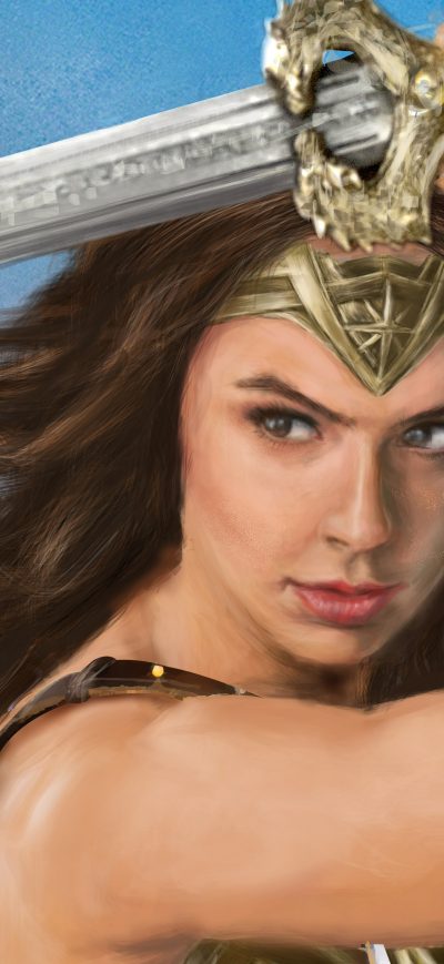 Fond d'écran iPhone Wonder Woman Sketch Arts