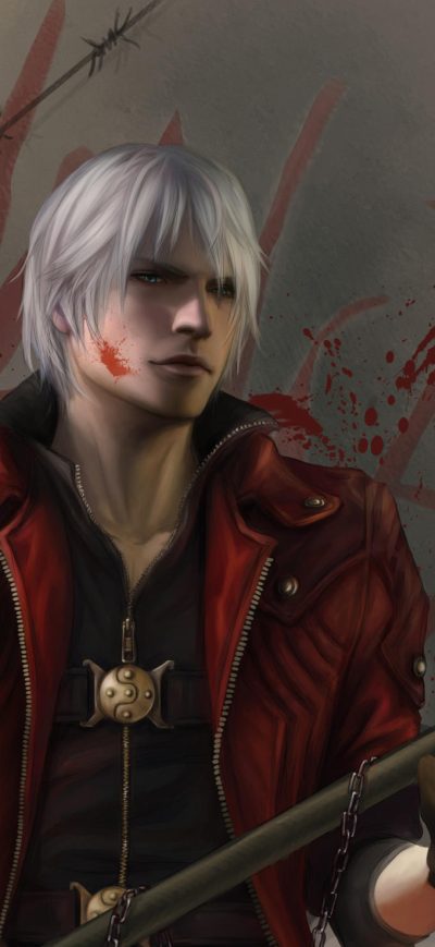 Fond d'écran Dante Anime Fan Art 4k sur iPhone