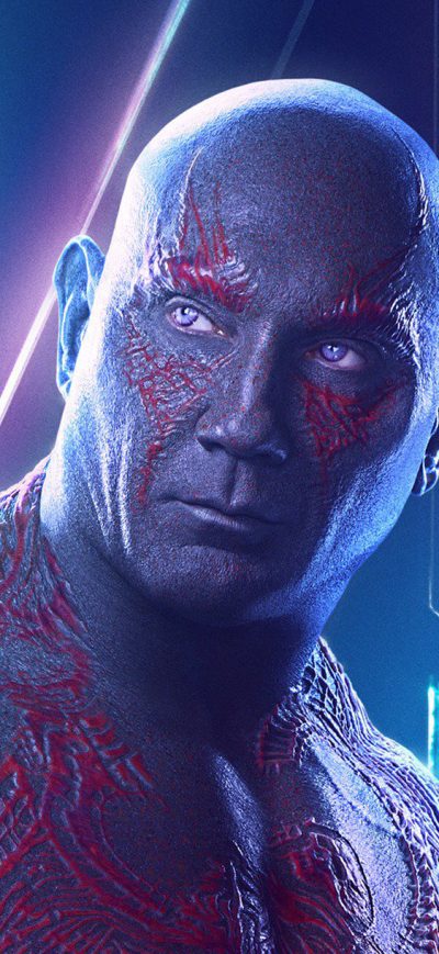 Fond d'écran iPhone Drax In Avengers Infinity War New Poster
