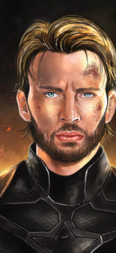 Fond d'écran iPhone Captain America With Beard Artwork