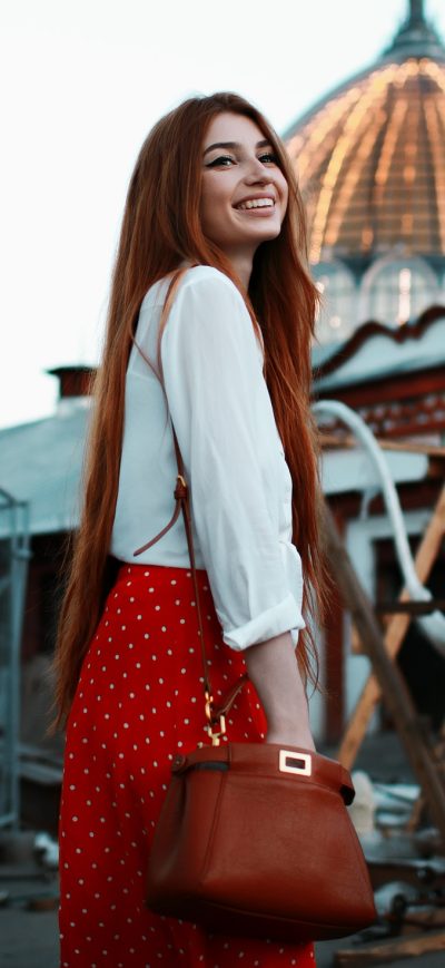 Fond d'écran iPhone Red Head Girl Smiling