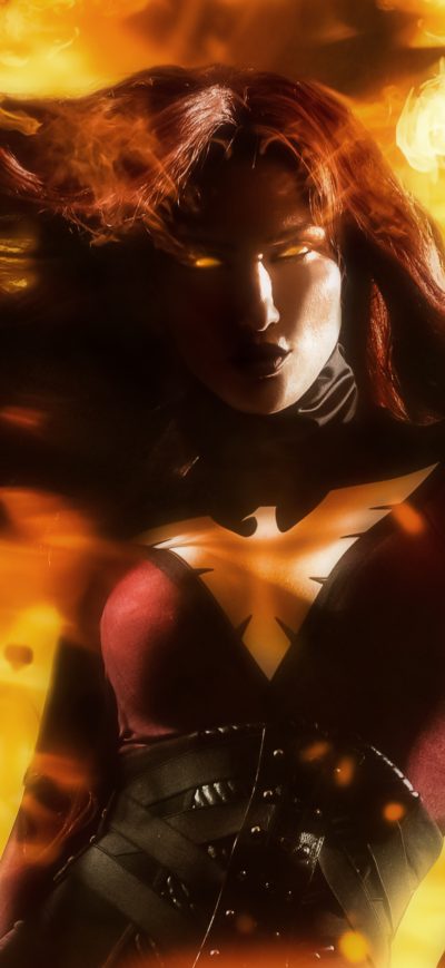 Fond d'écran iPhone Dark Phoenix Cosplay