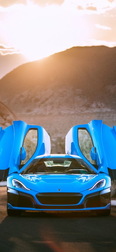 Fond d'écran iPhone Rimac C Two California Edition 2018