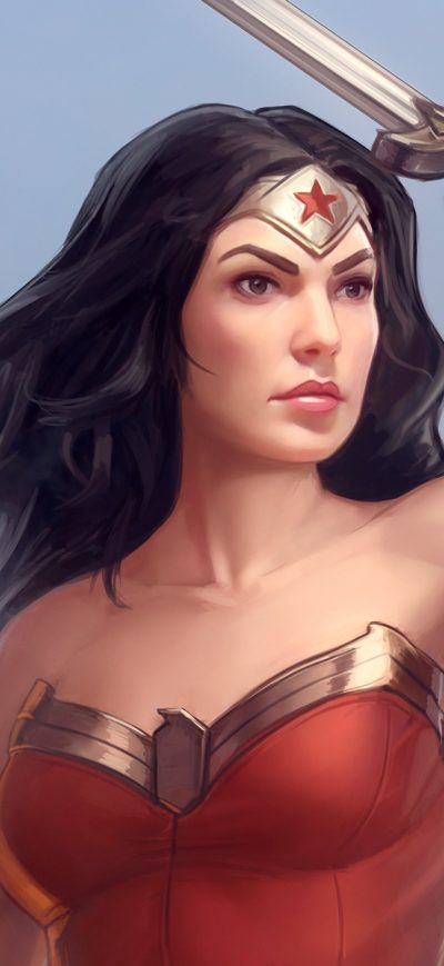 Fond d'écran iPhone Wonder Women Comic Book Artwork