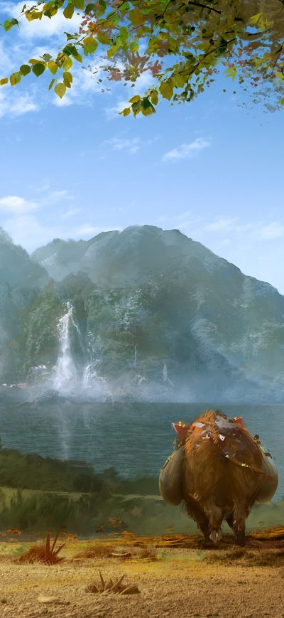 Fond d'écran Journey With Little Friend 4k sur iPhone