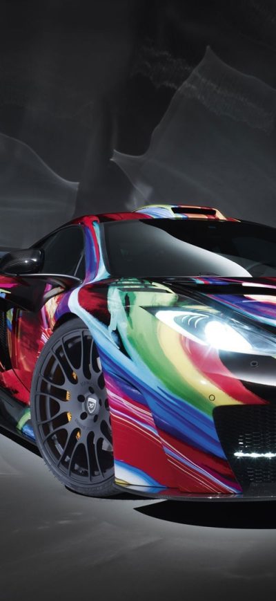 Fond d'écran iPhone Mclaren Colorful Art