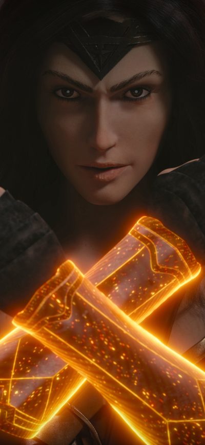 Fond d'écran iPhone Wonder Woman Arms Closed Art