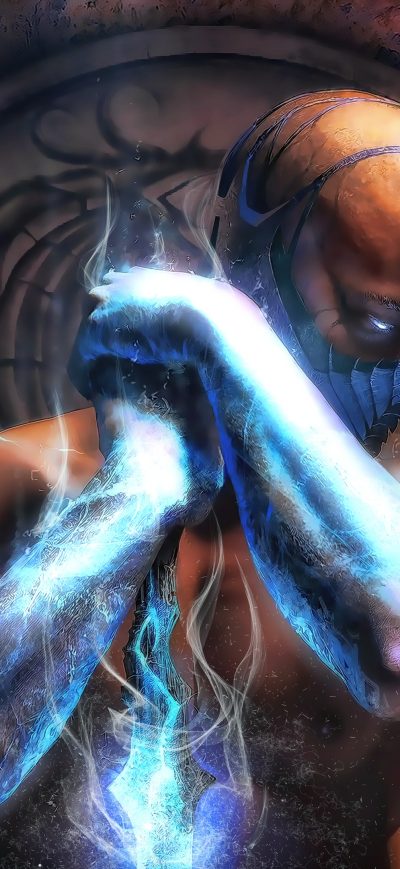Fond d'écran iPhone Mortal Kombat Sub Zero 4k