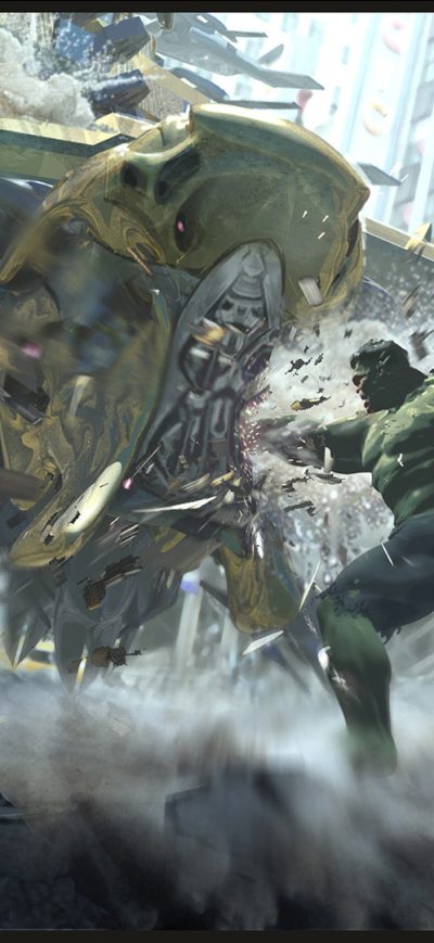 Fond d'écran iPhone The Avengers Leviathan Vs Hulk