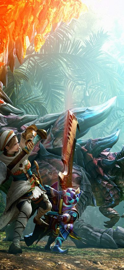 Fond d'écran iPhone Monster Hunter Generations Key Art