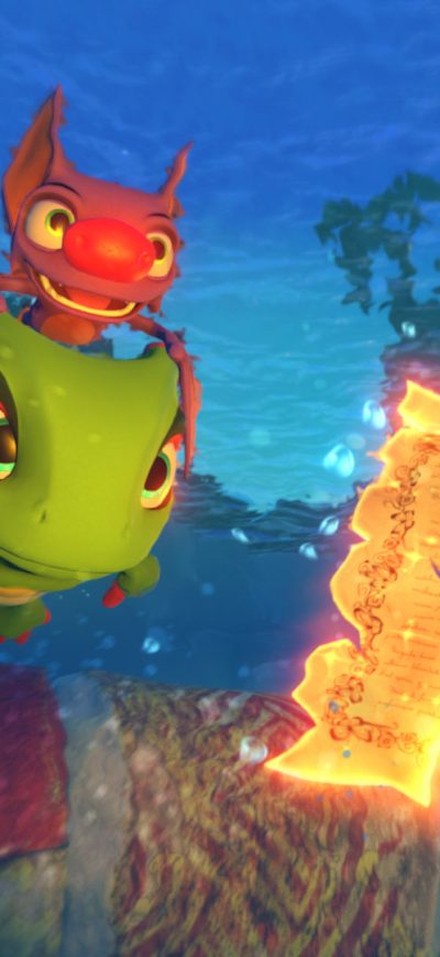 Fond d'écran Yooka Laylee sur iPhone