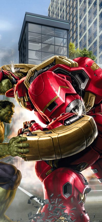Fond d'écran iPhone Hulk And Hulkbuster