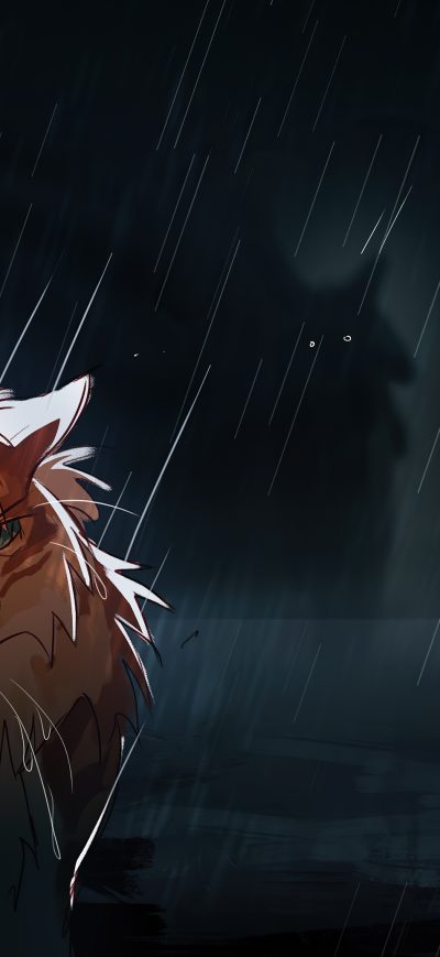 Fond d'écran Anime Cat Art 4k sur iPhone