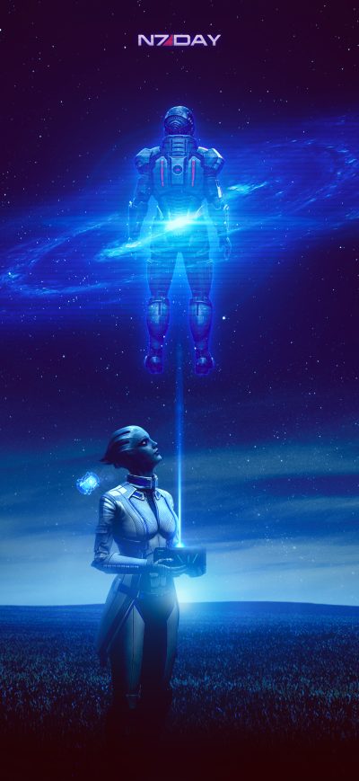 Fond d'écran iPhone Mass Effect Andromeda Trilogy 4K