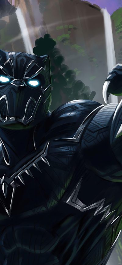 Fond d'écran iPhone Black Panther 2020 4k Artwork