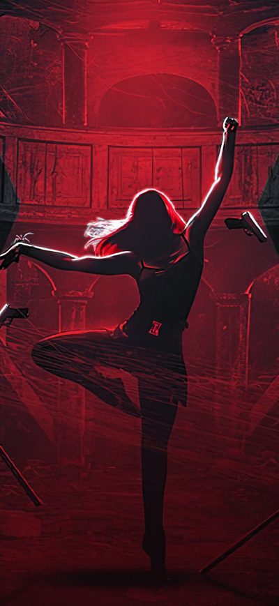 Fond d'écran iPhone Black Widow Movie Artwork 4k