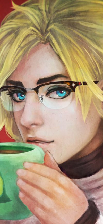 Fond d'écran iPhone Mercy Overwatch Artworks