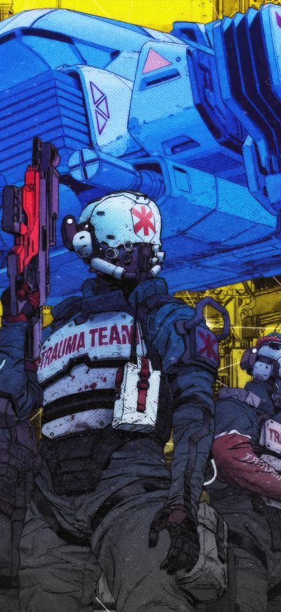 Fond d'écran iPhone CyberPunk Trauma Team