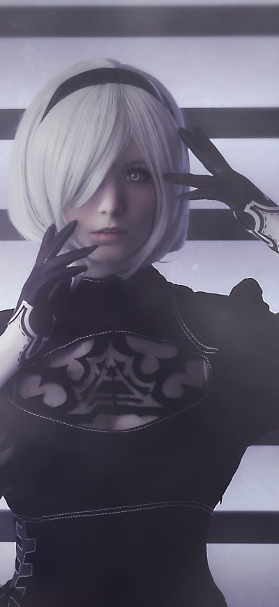 Fond d'écran iPhone YoRHa NO 2 Type B Nier Automata Cosplay