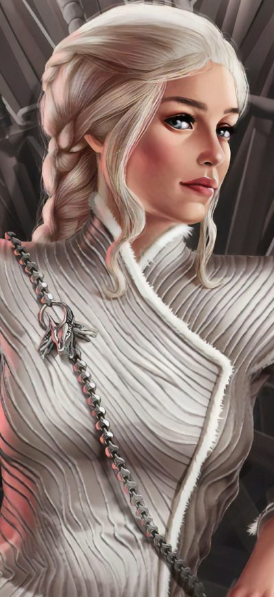 Fond d'écran iPhone Daenerys Targaryen Sitting On Throne