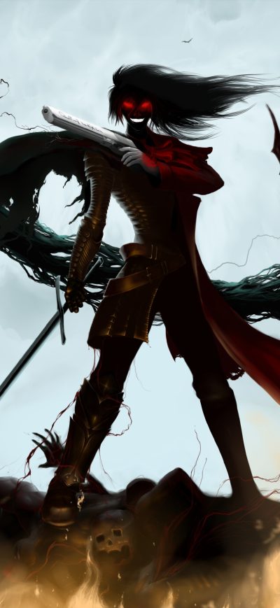Fond d'écran iPhone Alucard Hellsing Ultimate Dracula Gothic 4k