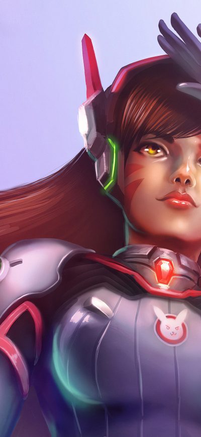 Fond d'écran iPhone Dva Overwatchartwork4k