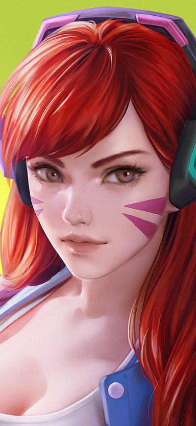 Fond d'écran iPhone Dva Overwatchart4k Cute