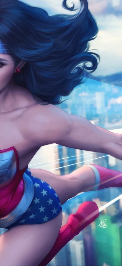 Fond d'écran iPhone Wonder Woman Artwork