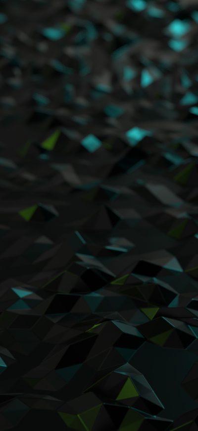 Fond d'écran iPhone Low Poly Neon Metal 4k