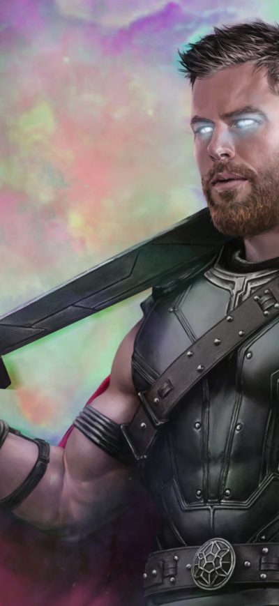 Fond d'écran iPhone Thor Ragnarok Movie Art 2018