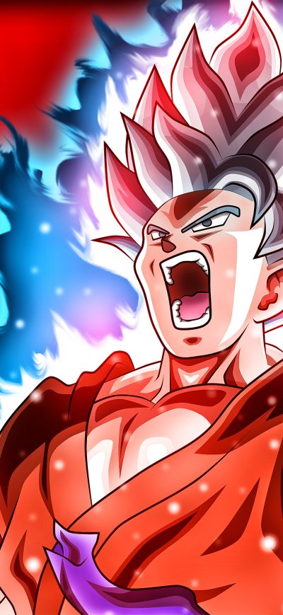 Fond d'écran iPhone Goku Kaioken 4k