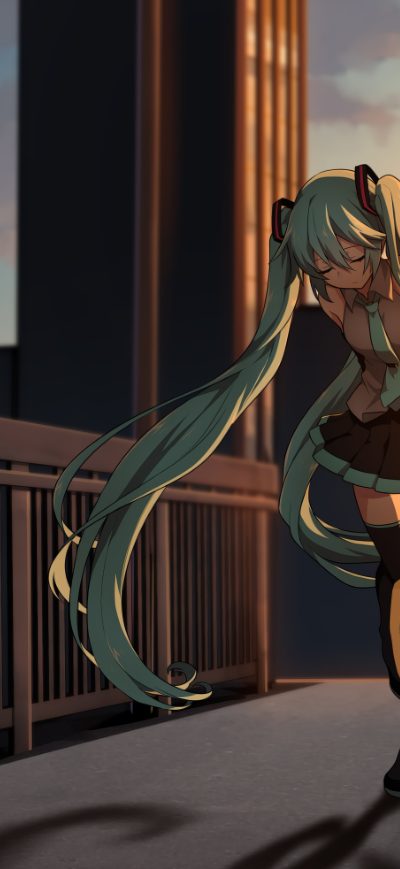 Fond d'écran iPhone Hatsune Miku Vocaloid 5k