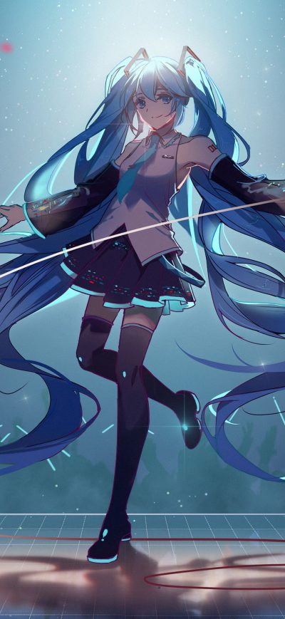 Fond d'écran iPhone Vocaloid Hatsune Miku 4k