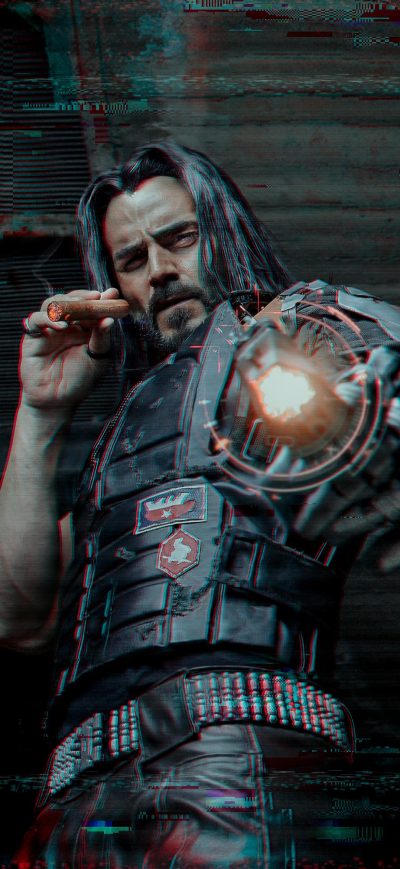 Fond d'écran iPhone Cyberpunk 2077 4k Cosplay