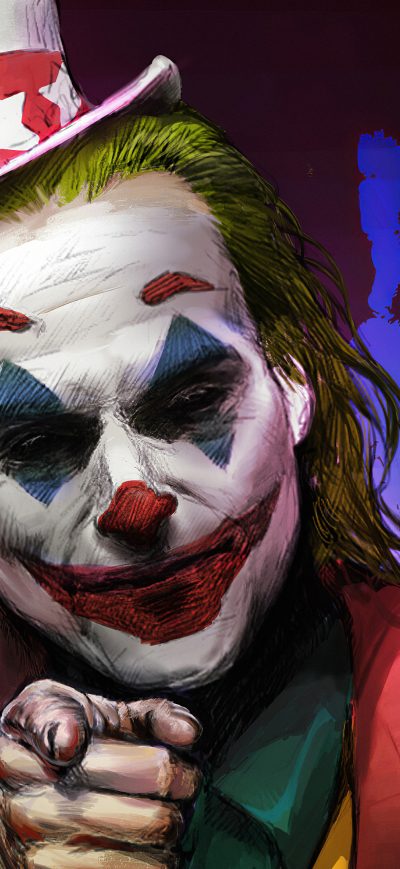 Fond d'écran iPhone Joker Clown Face